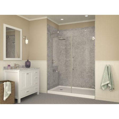 Anzzi Colossi 60" x 36" Shower Base in White SB-AZ007WL